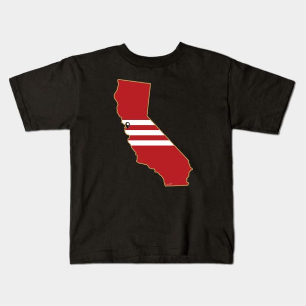 San Francisco Football (Alternate) Kids T-Shirt by doctorheadly